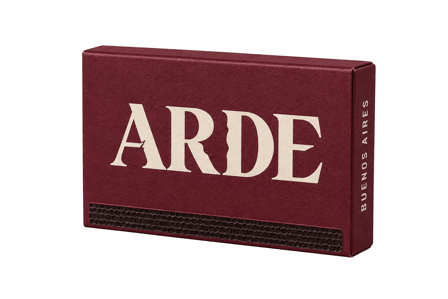 Caja de fósforos de marca ARDE