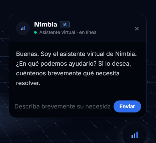 Asistente virtual de Nimbia